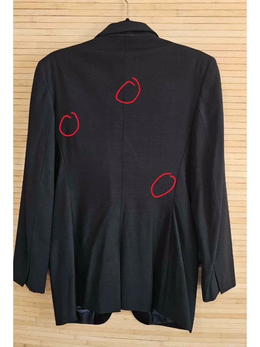 Gucci 46 US 36 Black Tux Tuxedo sharp sport dress coat jacket Italy READ flaws